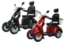 Elektromobil 525 Rot, 4 Räder, Seniorenmobil