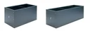 Metall Hochbeet Pflanzkasten 100x50x50 cm Anthrazit