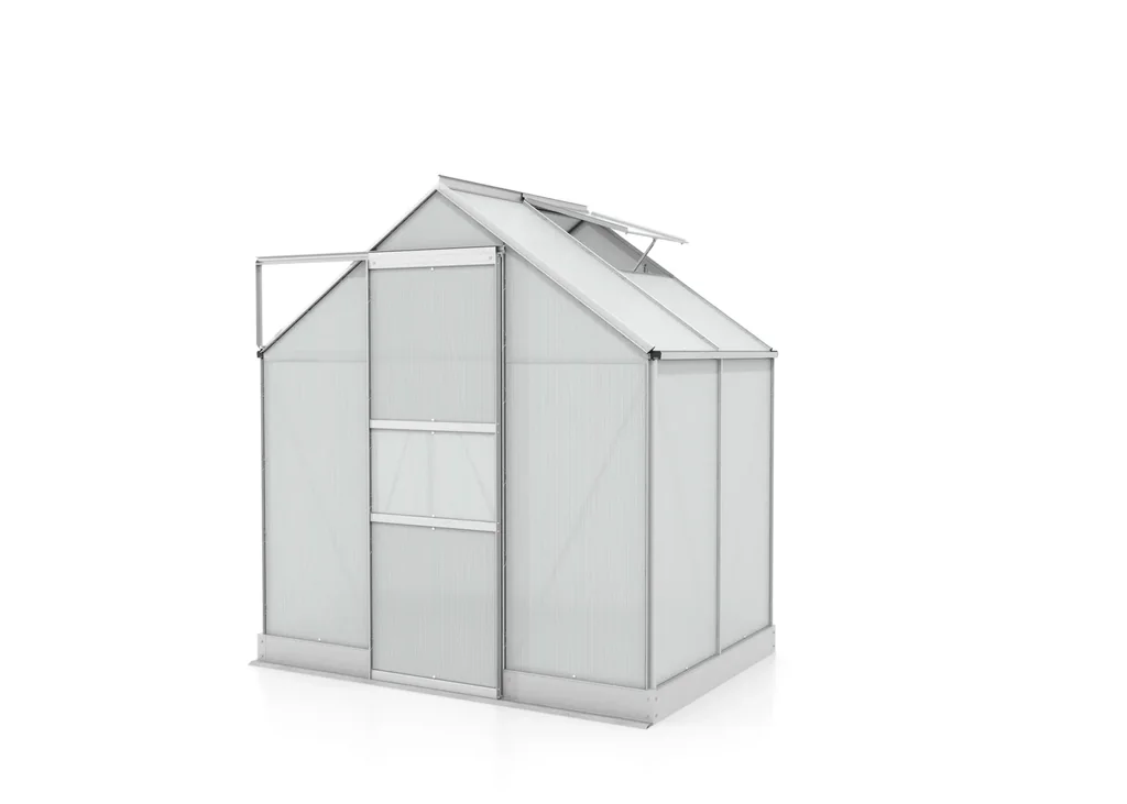 Gewächshaus Apollo 2500 HKP 4 mm, Farbe alu