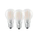 BASE RETRO LED Lampe mit 7 Watt, E27, warmweiß, matt - 3 Stück