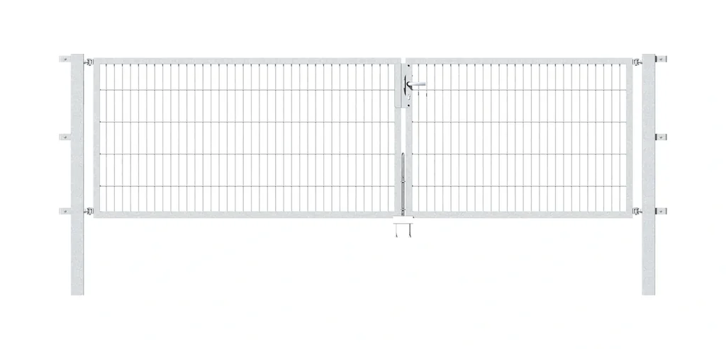 Doppeltor Flexo mit Zubehör, feuerverzinkt, Breite 350 cm, Höhe 100 cm, PF: 80x80cm