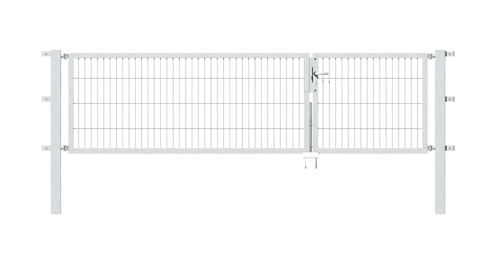 Doppeltor-Set Flexo inkl. Pfosten 1 + 2 x 0,8 m feuerverzinkt