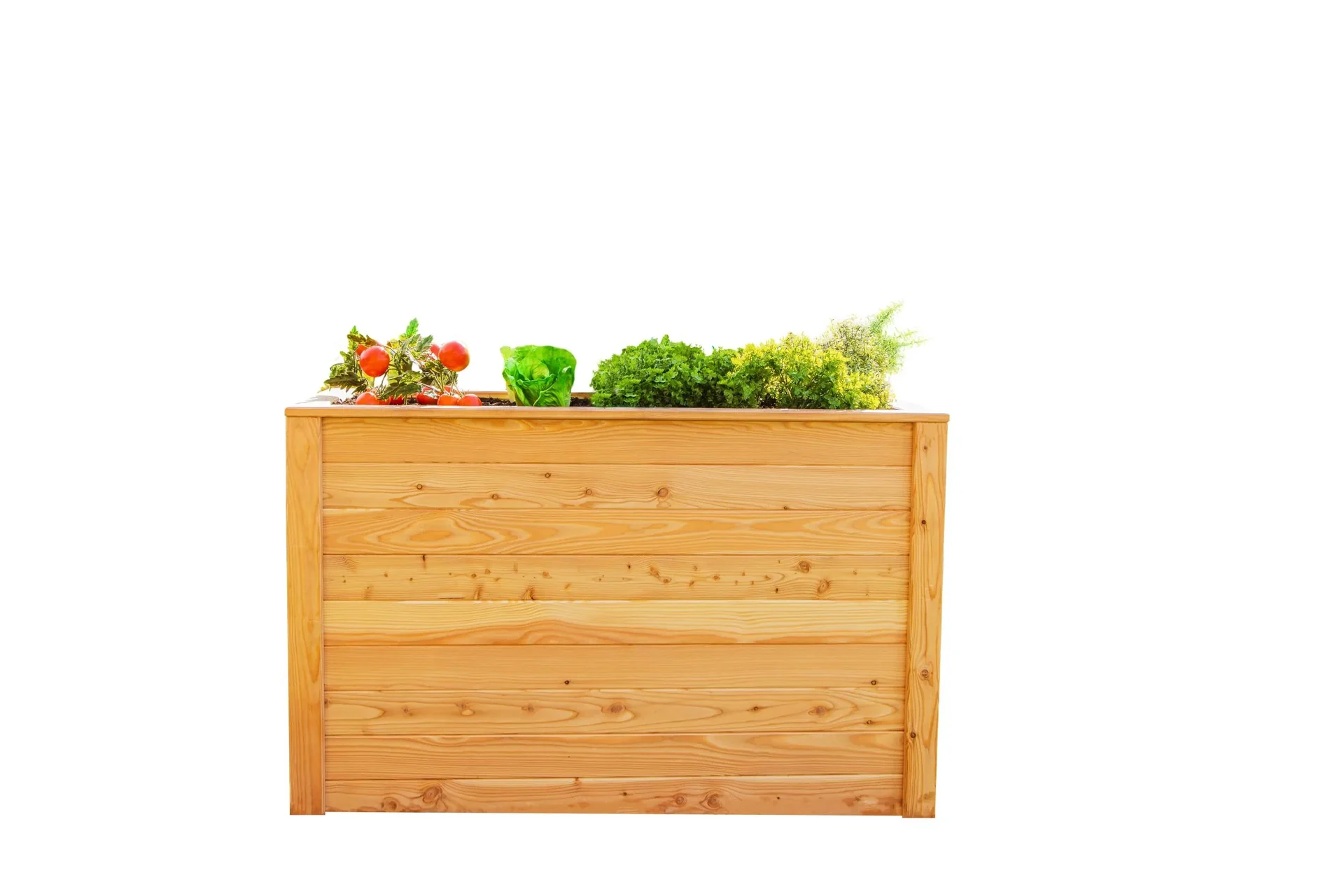 Westmann Hochbeet Klassik 130, 130×65×84 cm, Natur – FSC-Lärchenholz, rückenschonend