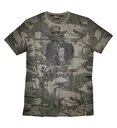 T-Shirt mit Rundhals und Frontdruck, Farbe camouflage, Gr.L
