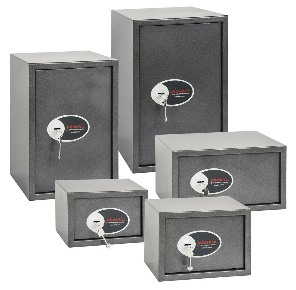 Tresor Vela Home & Office mit Schlüsselschloss Außenmaße 250 x 350 x 250 mm