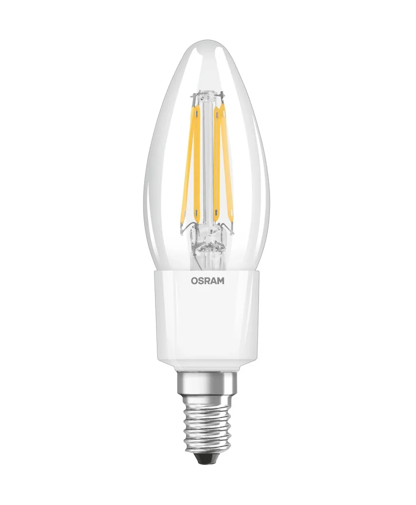 LED SUPERSTAR FILAMENT Tropfenlampe mit 6,5 Watt, E14, warmweiß, klar