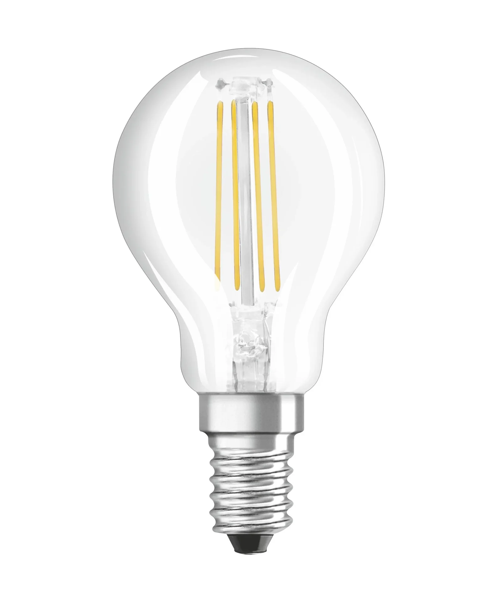 LED SUPERSTAR FILAMENT Tropfenlampe mit 5 Watt, E14, kaltweiß, klar, dimmbar