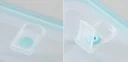 Glas-Frischhaltedosen-Set mit Click-Deckel, 6-teilig, 640/ 1050/ 1520 ml, Transparent/ Mintgrün