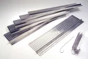 Edelstahl Dachrinnenschutz 6 Platten je 50 cm Länge/ 15 cm Tiefe