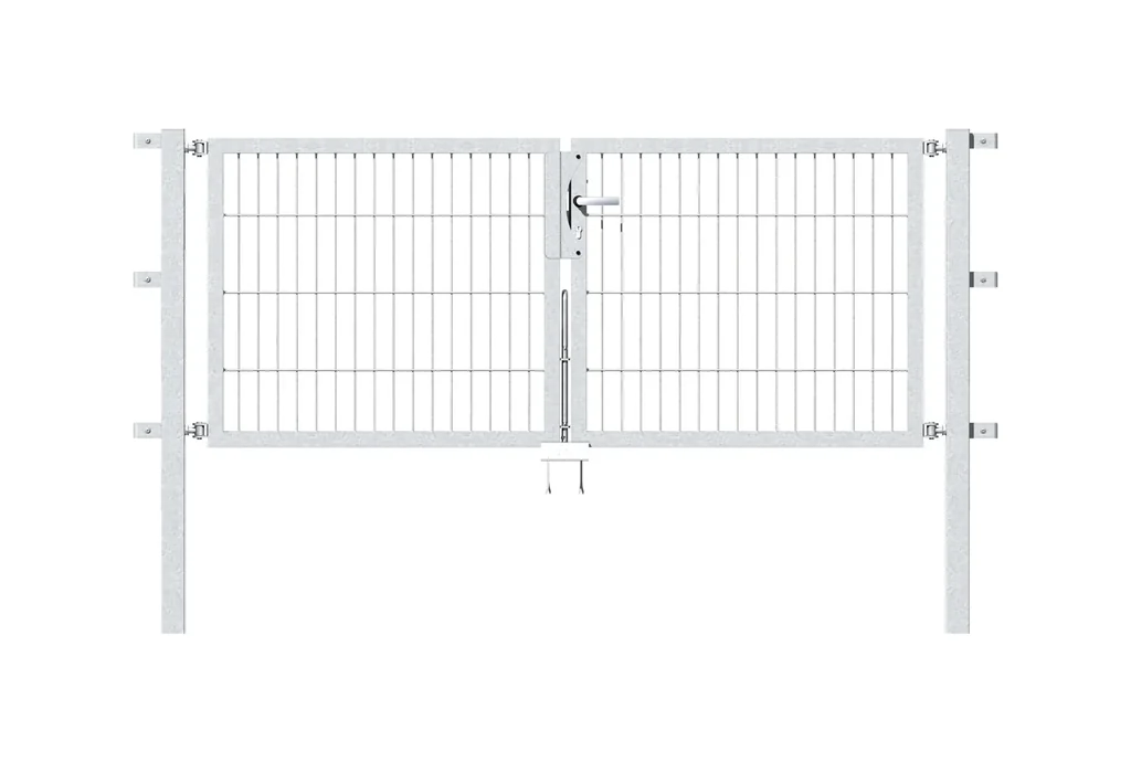 Doppeltor Flexo mit Zubehör, feuerverzinkt, Breite 200 cm, Höhe 100 cm PF 60x60 cm