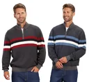 Pullover mit Stehkragen, Farbe grau, Gr.M