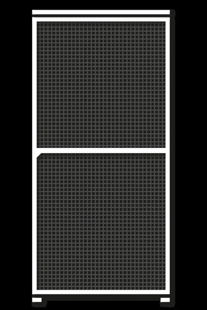 Fliegengitter-Schiebetür, Farbe weiß, 120 x 240 cm