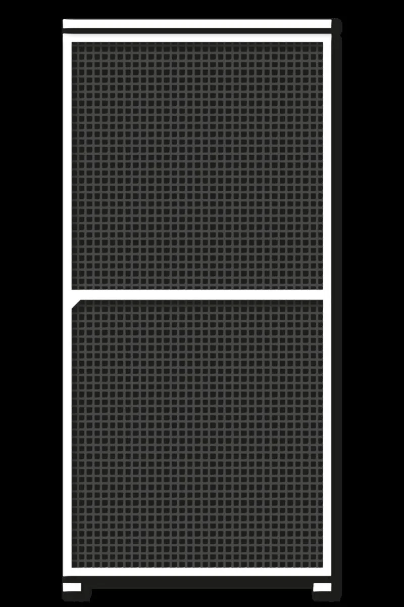 Fliegengitter-Schiebetür, Farbe weiß, 120 x 240 cm