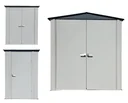 Geräteschrank 6x3 lichtgrau/anthrazit 1,91 x 1 x 2,00 m