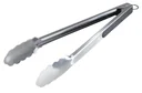 Grillzange Edelstahl, Silberfarben, 33 cm