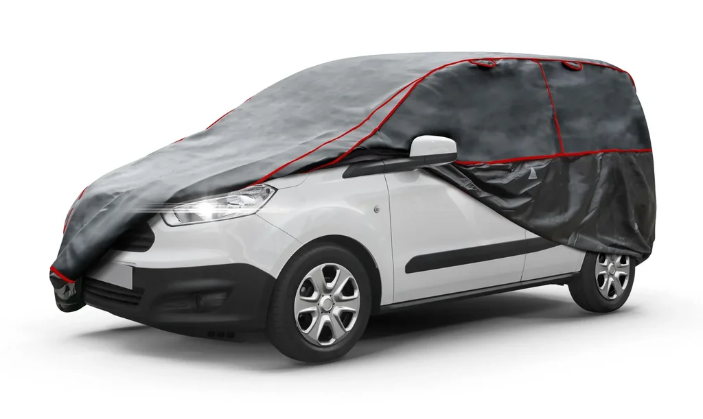 Bus Hagelschutzplane Premium Hybrid, Transporter-Hagelschutzgarage Größe XL