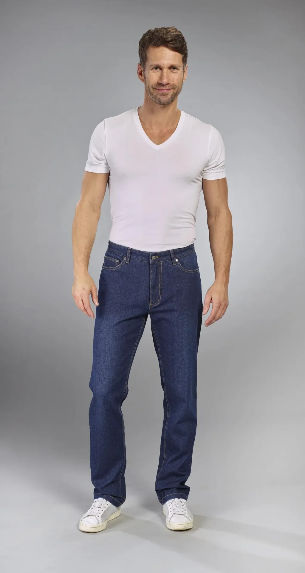 5 Pocket Jeans, Farbe dark stone, Gr.54