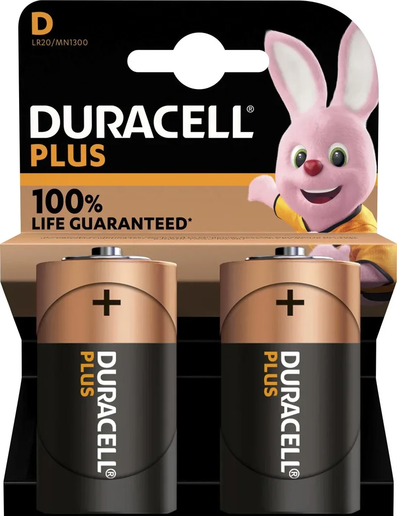 Plus Alkaline Batterien Mono D-2 Stück