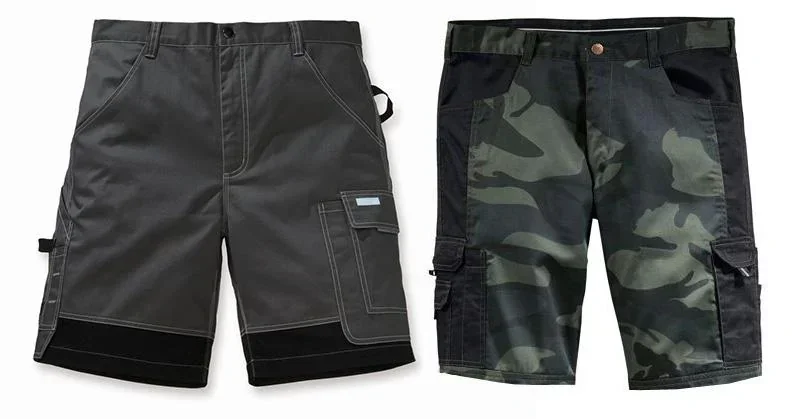 Short mit Anti-Rutsch-Bund, Farbe camouflage/schwarz, Gr. 2XL