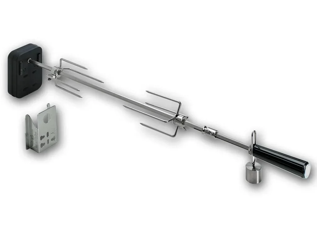 Rotisserie Set mit Batteriemotor - für: 47 und 50 cm Kugelgrill für Smokin# PizzaRing