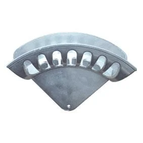 Wandschlauchhalter, Alu, Größe XL, 417 x 307 x 187 mm