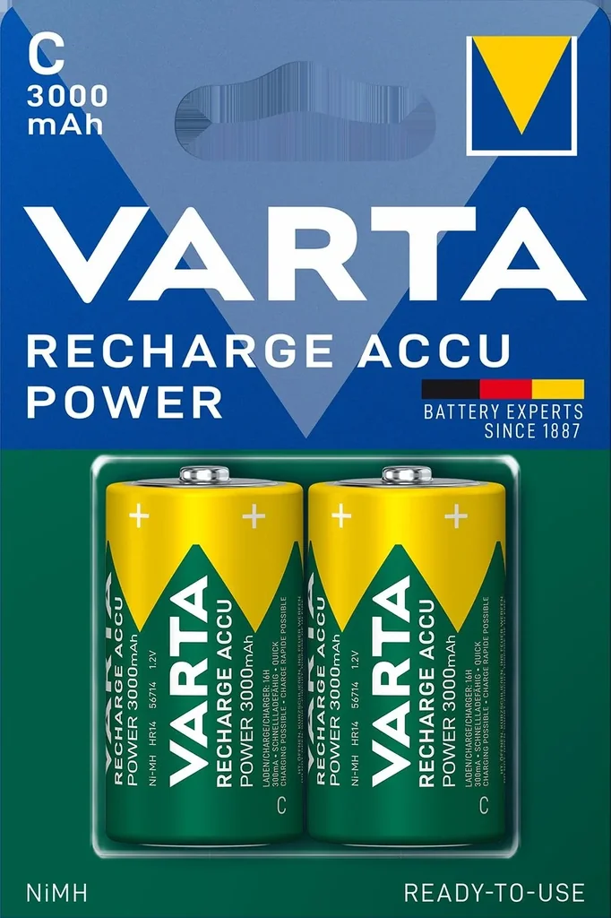 RECHARGE Power Baby C NiMH Akku mit 3000mAh - 2 Stück