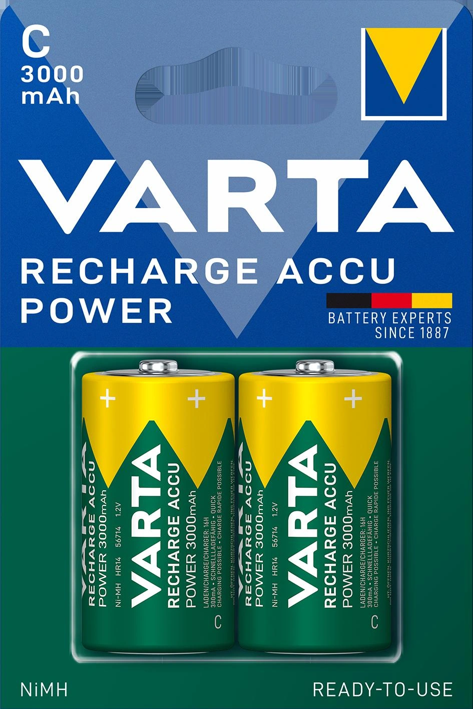 RECHARGE Power Baby C NiMH Akku mit 3000mAh - 2 Stück