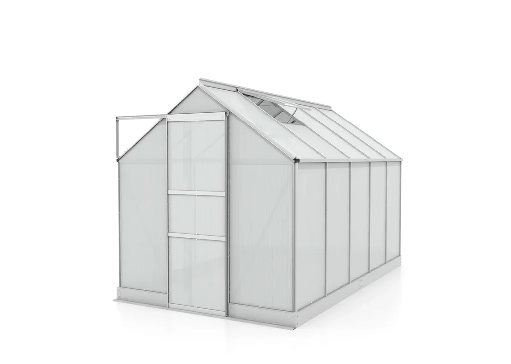 Gewächshaus Apollo 6200 HKP 4 mm, Farbe alu