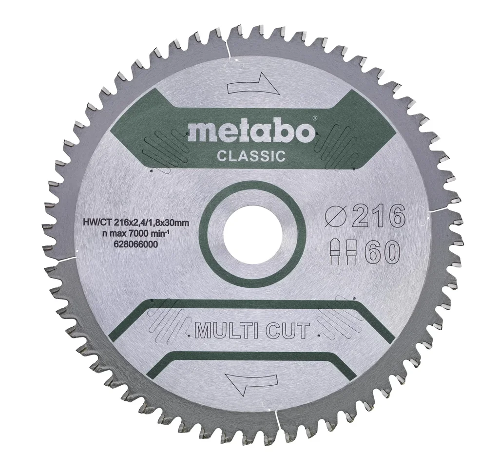 Sägeblatt "multi cut - classic", 254 x 2,6 / 1,8 x 30, 5°neg.