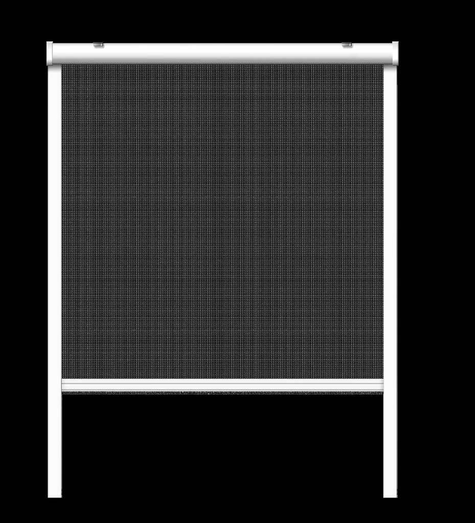 Insektenschutzrollo für Fenster, Farbe weiß, 160 x 160 cm