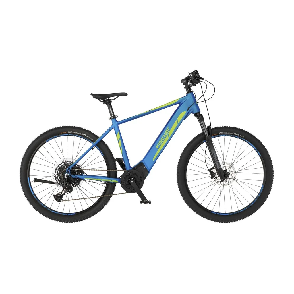 Unisex E-Bike MTB, 29 Zoll, Rahmengröße, 46 cm, 12-Gang Kettenschaltung, blau matt, MONTIS 6.0i
