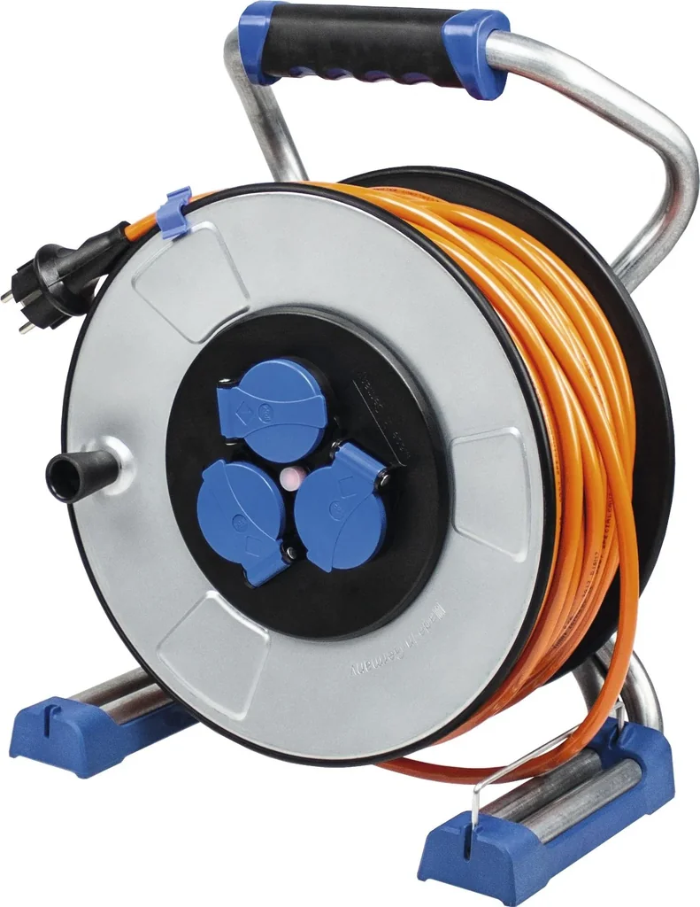 Metallkabeltrommel IronCoat Xperts 320mmØ 40m H07BQ-F 3G2,5, IP44, DGUV-I 203-006