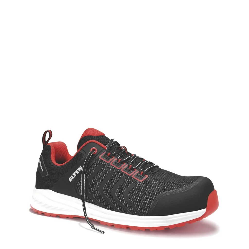 Sicherheitshalbschuh LIVAS black-red Low ESD S1P Gr. 48