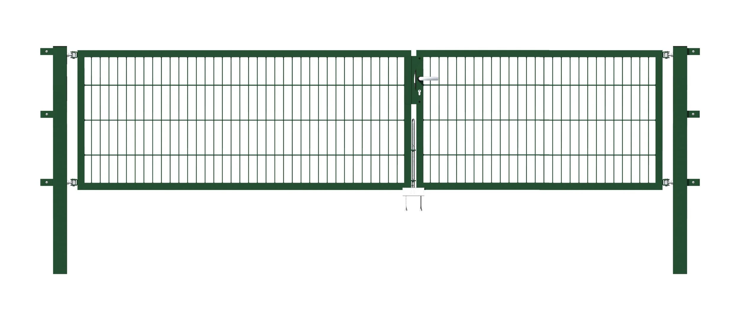 Doppeltor Flexo mit Zubehör, grün, Breite 350 cm, Höhe 100 cm, PF: 80x80 cm