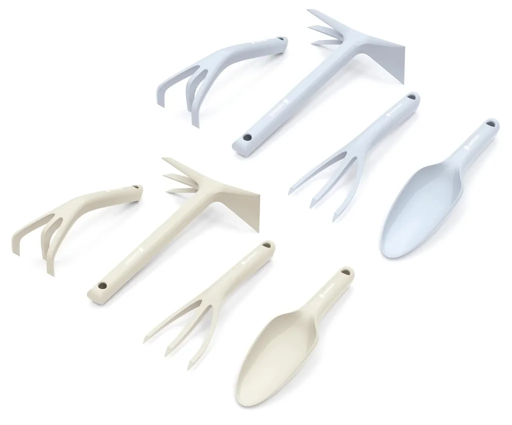 Gartenhandgeräte Satz, beige