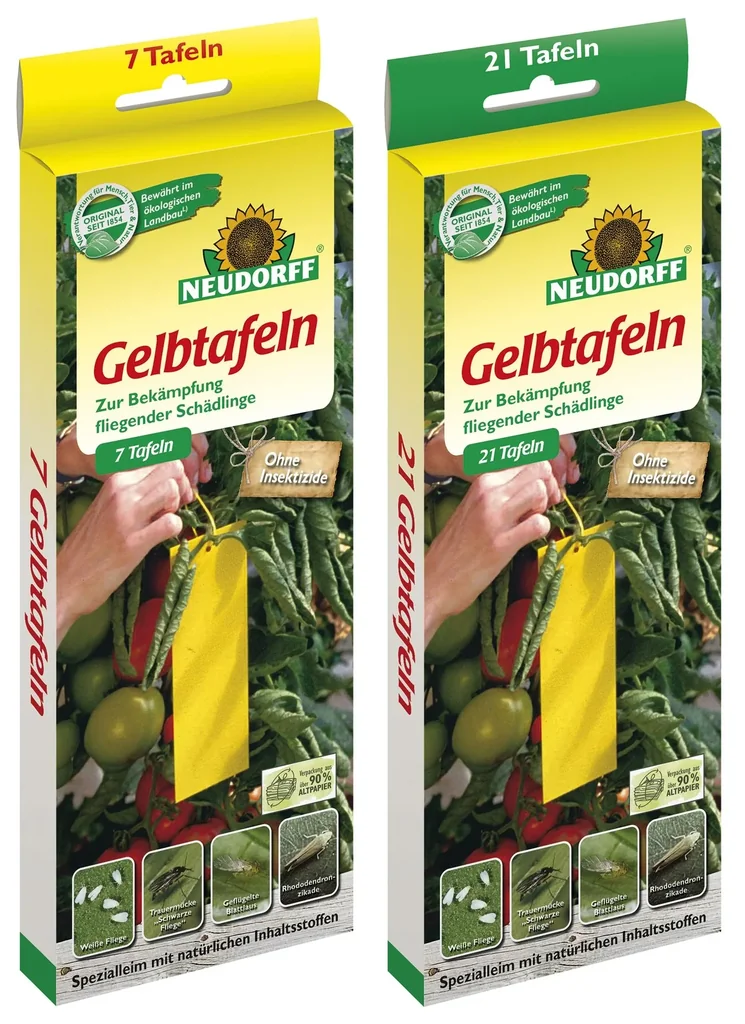 Gelbtafel kleinformat 7,5 x 20 cm - 7 Stück