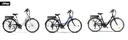 Unisex City E-Bike, 28 Zoll , Rahmengröße 44 cm 6-Gang Kettenschaltung, blau, ECR 3005