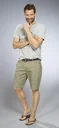 Shorts mit Maritimem Print, Farbe khaki, Gr.M