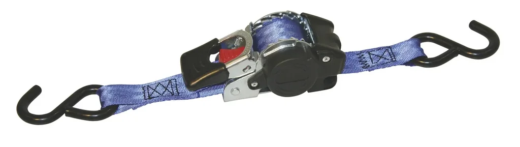 Automatik-Zurrgurt mit S-Haken, 1,8 m x 25 mm