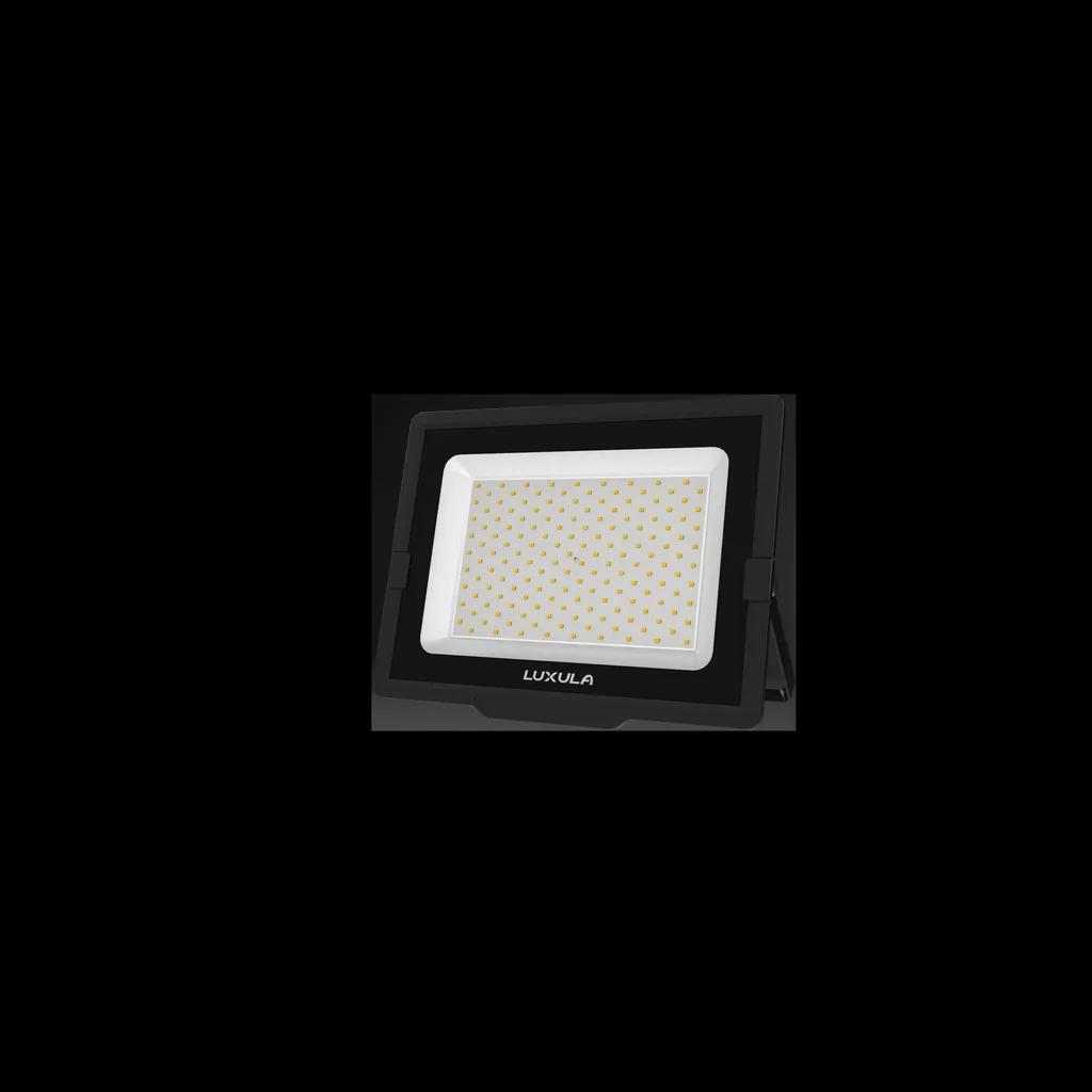 LED-Fluter in schwarz bietet 150 W, 4000 K (neutralweiß), 15000 lm & IP65 Schutz