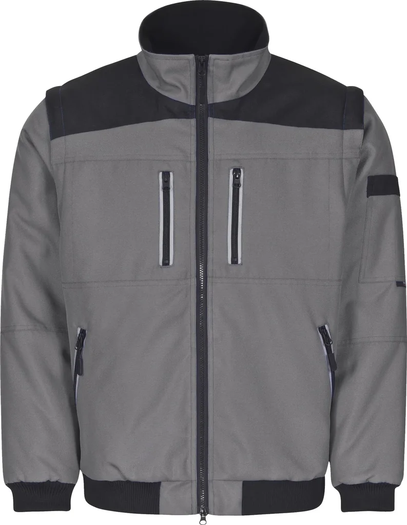 Funktionsblouson, grau-schwarz, Gr. L