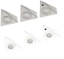 LED Unterbauleuchten in silber mit Bewegungssensor - 3 Stück