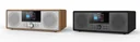 Internet Radio mit DAB+ UKW und CD Spieler, Bluetooth Funktion, dunkles Holz