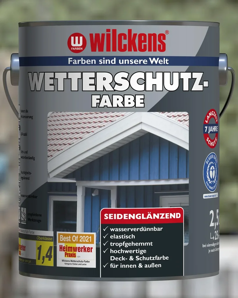 Wetterschutzfarbe Moosgrün, 2500 ml