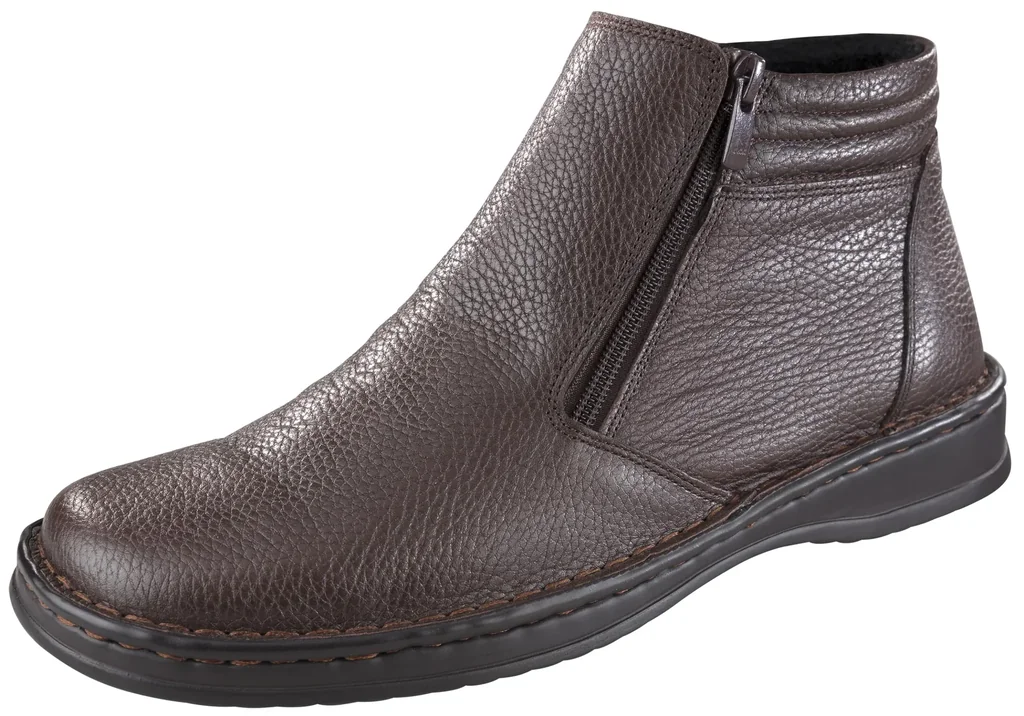 Halbstiefel mit Reißverschluß, Farbe braun, Gr.40