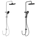 Duschsystem Softwater Chrom - einfacher Anschluss an bestehende Armatur oder Wandanschlussbogen