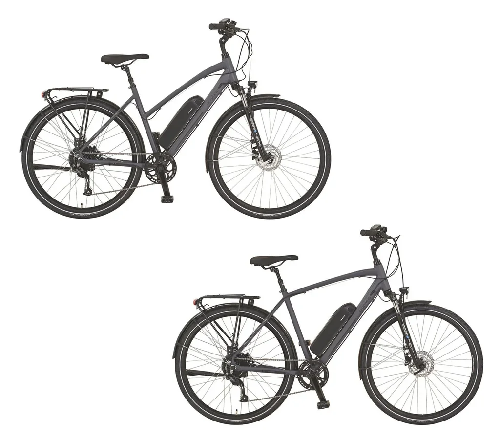 Damen Trekking E-Bike 28 Zoll, Rahmenhöhe 50 cm, 8-Gang Kettenschaltung, grau, ENTDECKER 20.EST.10