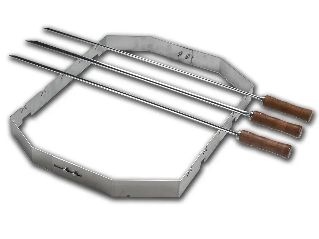 ChurrascoBBQ - Set für Smokin Pizzaring: 57 cm für südamerikanisches Spießgrillen