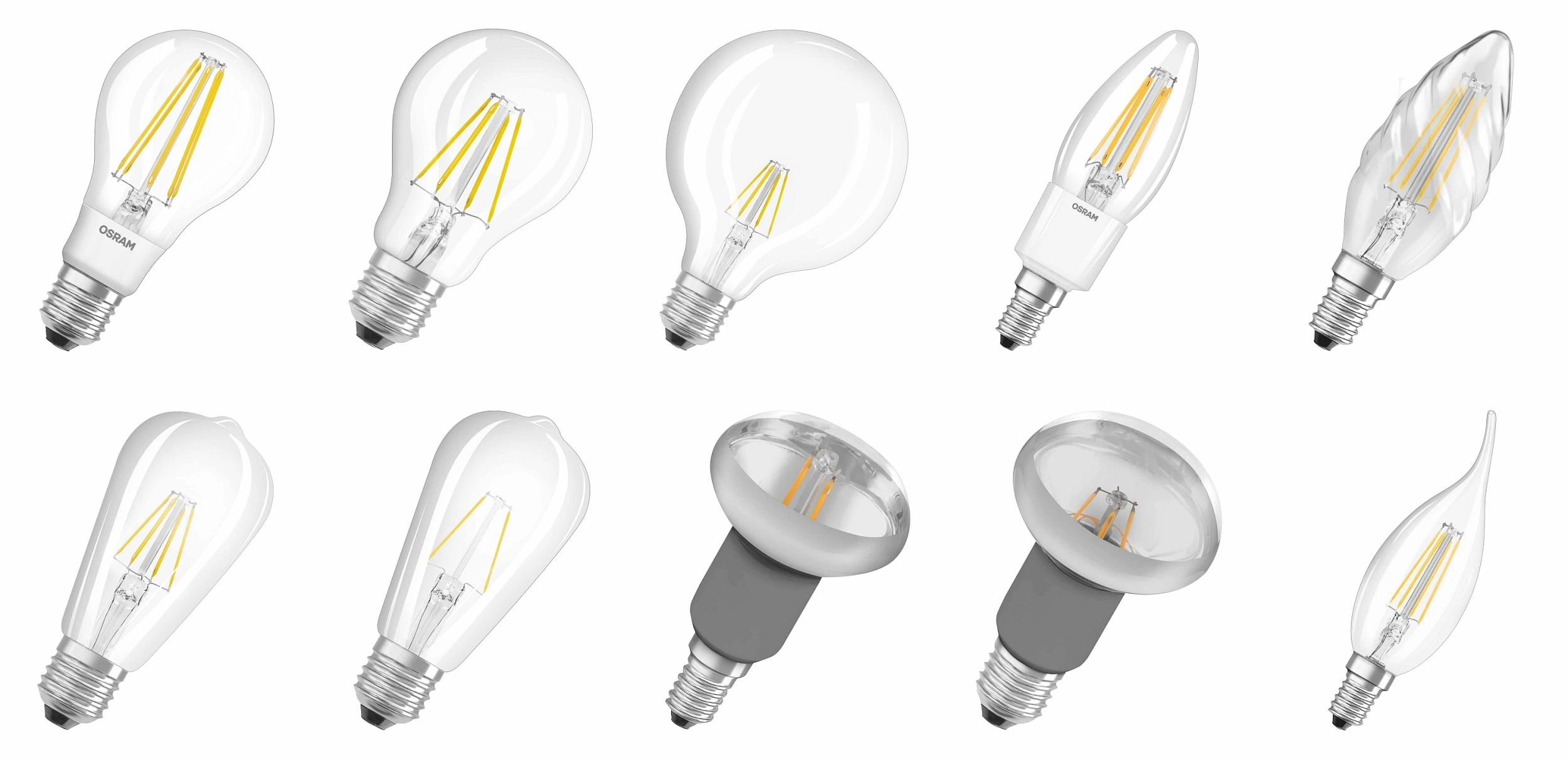LED Classic Filament Lampe mit 10 Watt, E27, warmweiß
