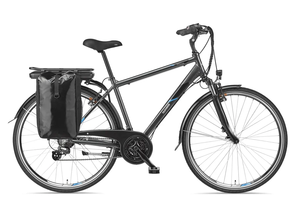 Herren Alu Trekking E-Bike 28 Zoll, Rahmenhöhe 48 cm, 21-Gang Kettenschaltung, anthrazit, XT481 Expedition,